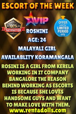 Bangalore escort of the month 